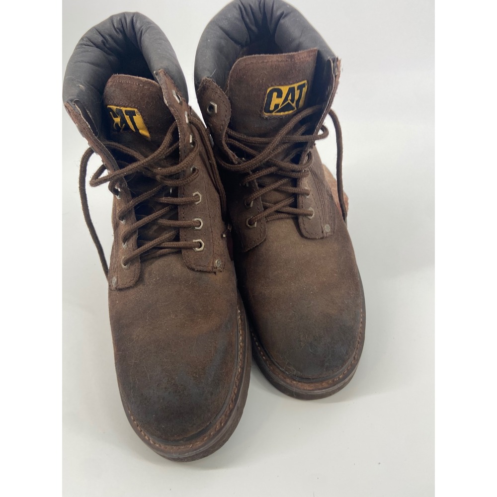 CAT Caterpillar Men's‎ Brown Suede Lace Up Work Boots Size 13